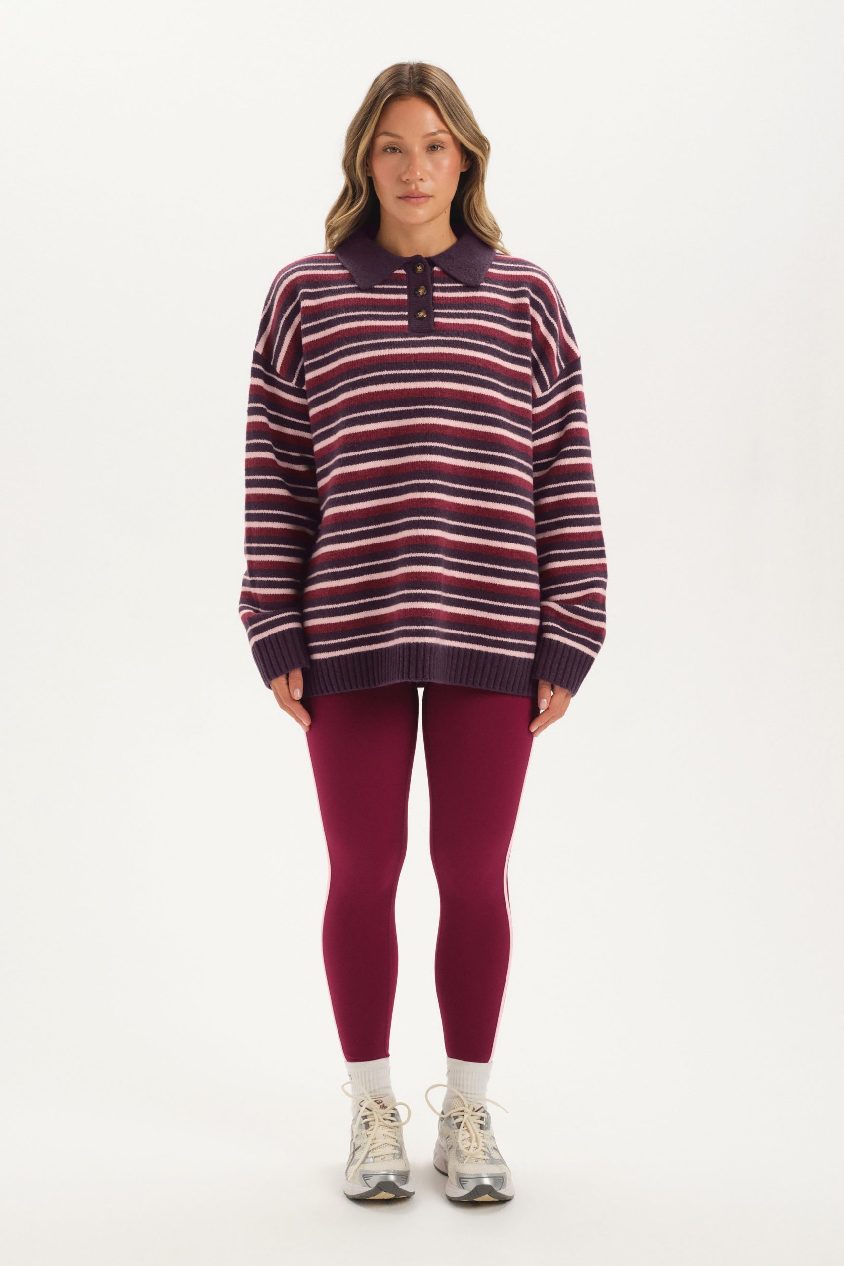 STUDIO KNIT STUDIO KNIT ALEX POLO - POPPY - Image 3