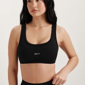 BREATHE SCOOP BRA - ONYX