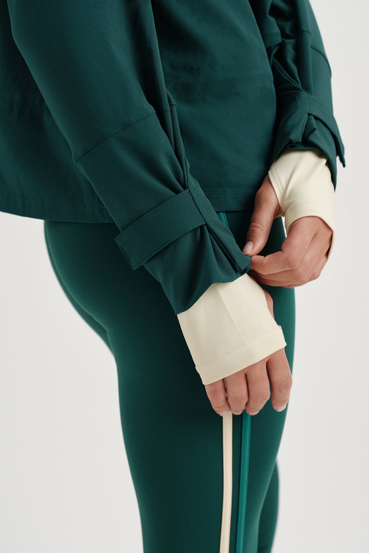 NYLON DUET CINCHED WINDBREAKER - PEAK - Image 8