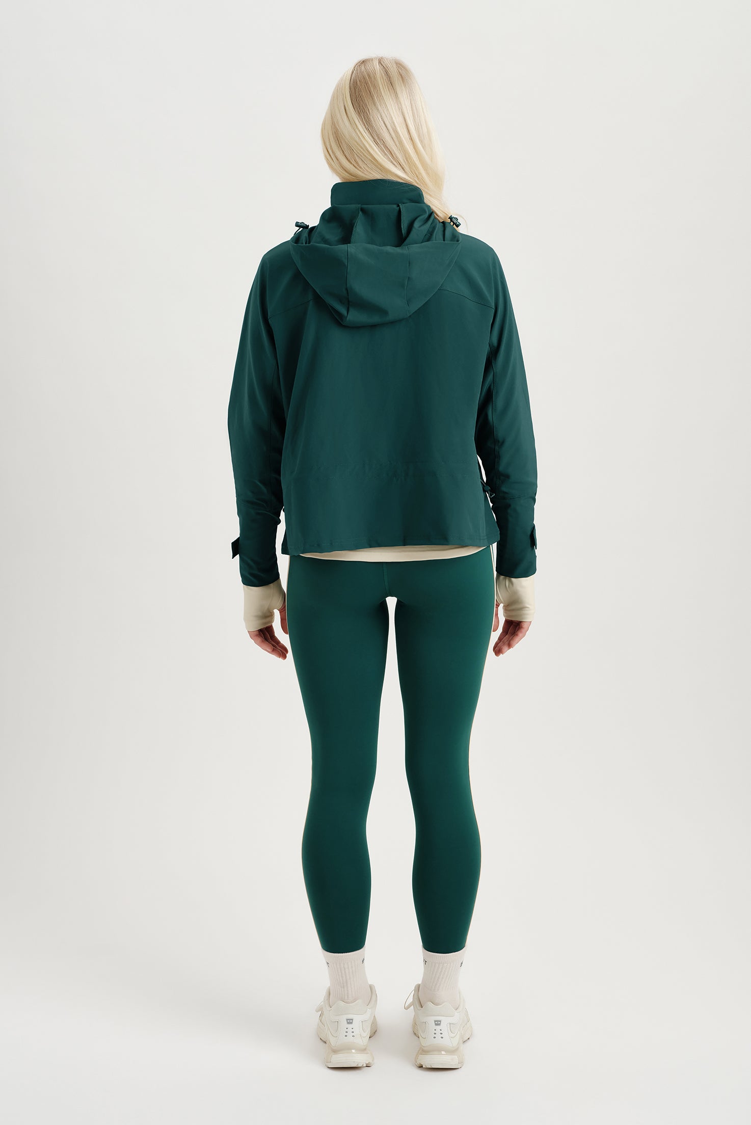NYLON DUET CINCHED WINDBREAKER - PEAK - Image 3