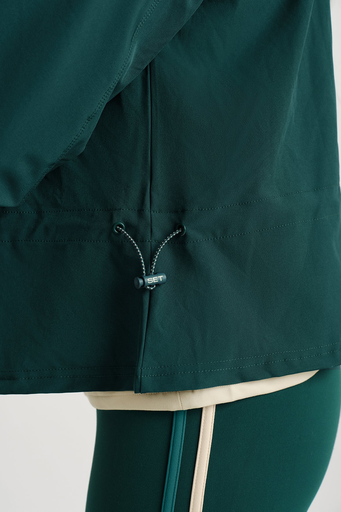 NYLON DUET CINCHED WINDBREAKER - PEAK - Image 7