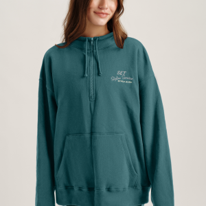 MIDWEIGHT SWEATS STAPLE VINTAGE QUARTER ZIP - SYNC
