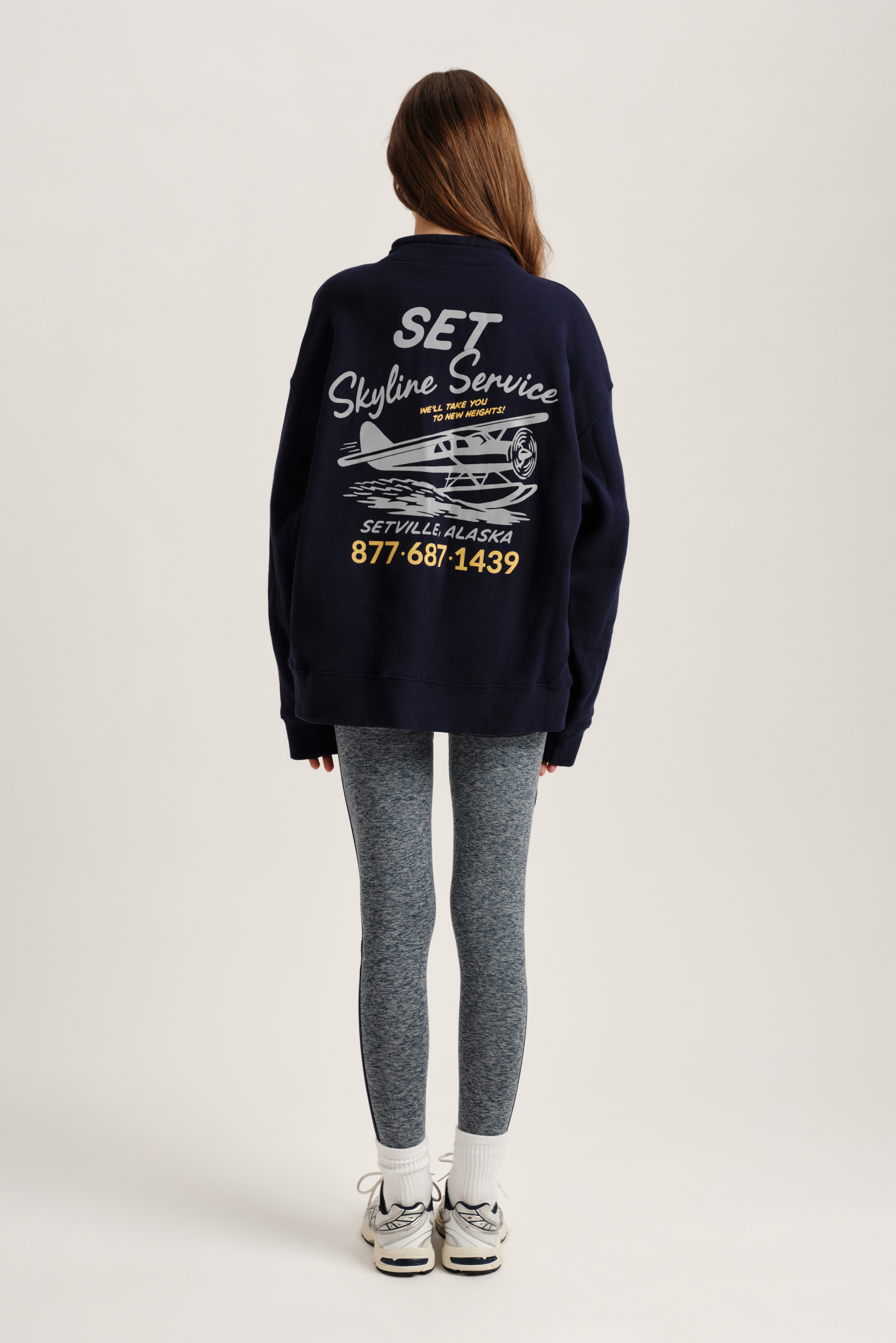 MIDWEIGHT SWEATS STAPLE VINTAGE QUARTER ZIP - TETHER - Image 4