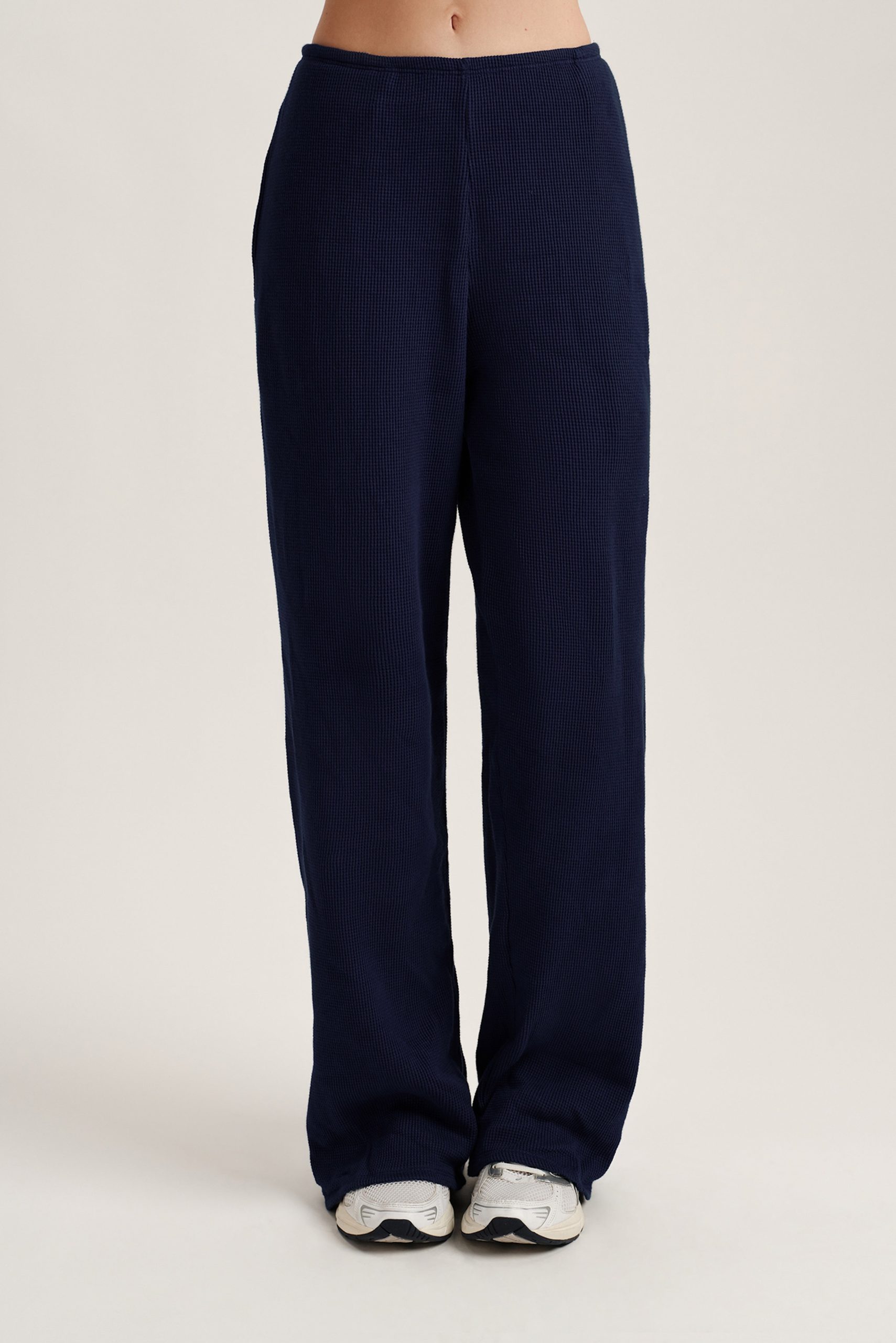 WAFFLE LOUNGE STRAIGHT LEG PANTS - TETHER