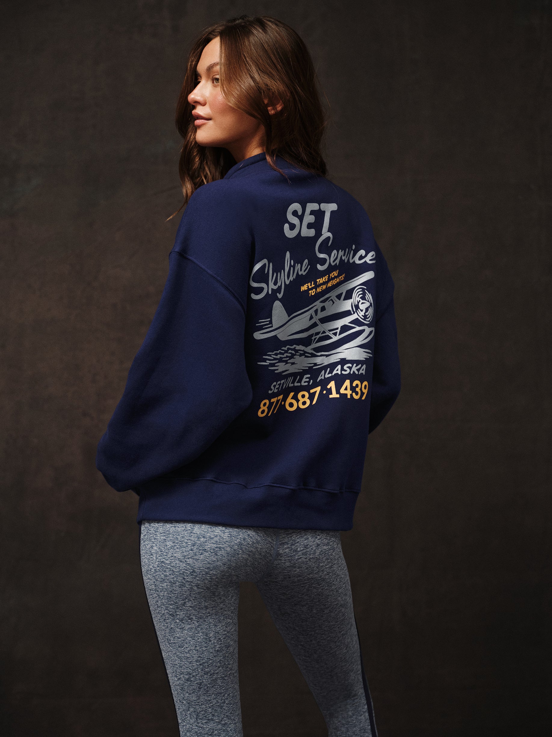 MIDWEIGHT SWEATS STAPLE VINTAGE QUARTER ZIP - TETHER - Image 2