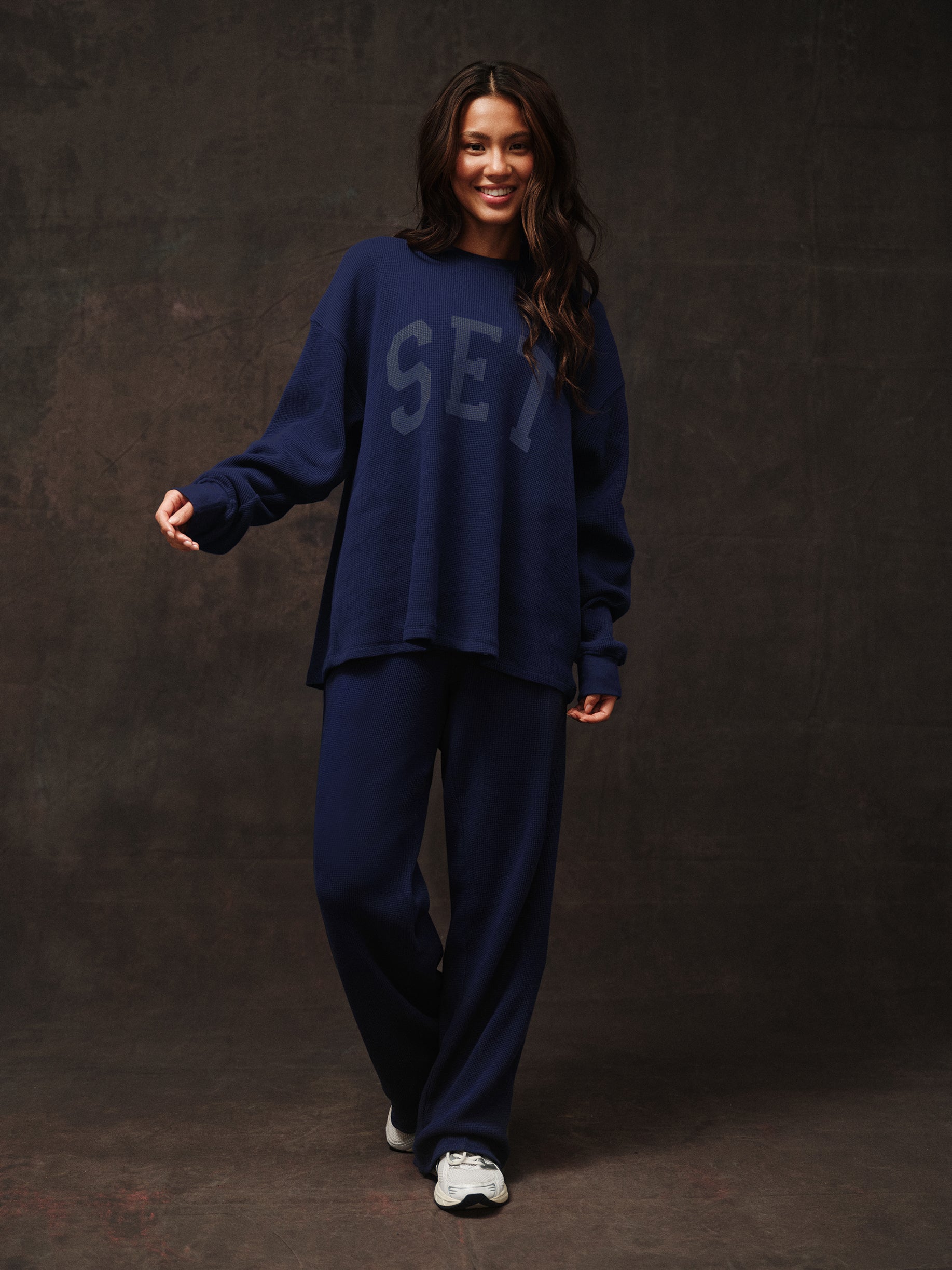 WAFFLE LOUNGE STRAIGHT LEG PANTS - TETHER - Image 2