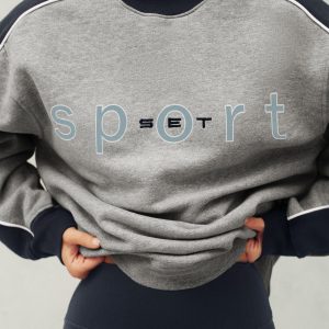 MIDWEIGHT SWEATS STAPLE STRIPE CREWNECK - ANALOG