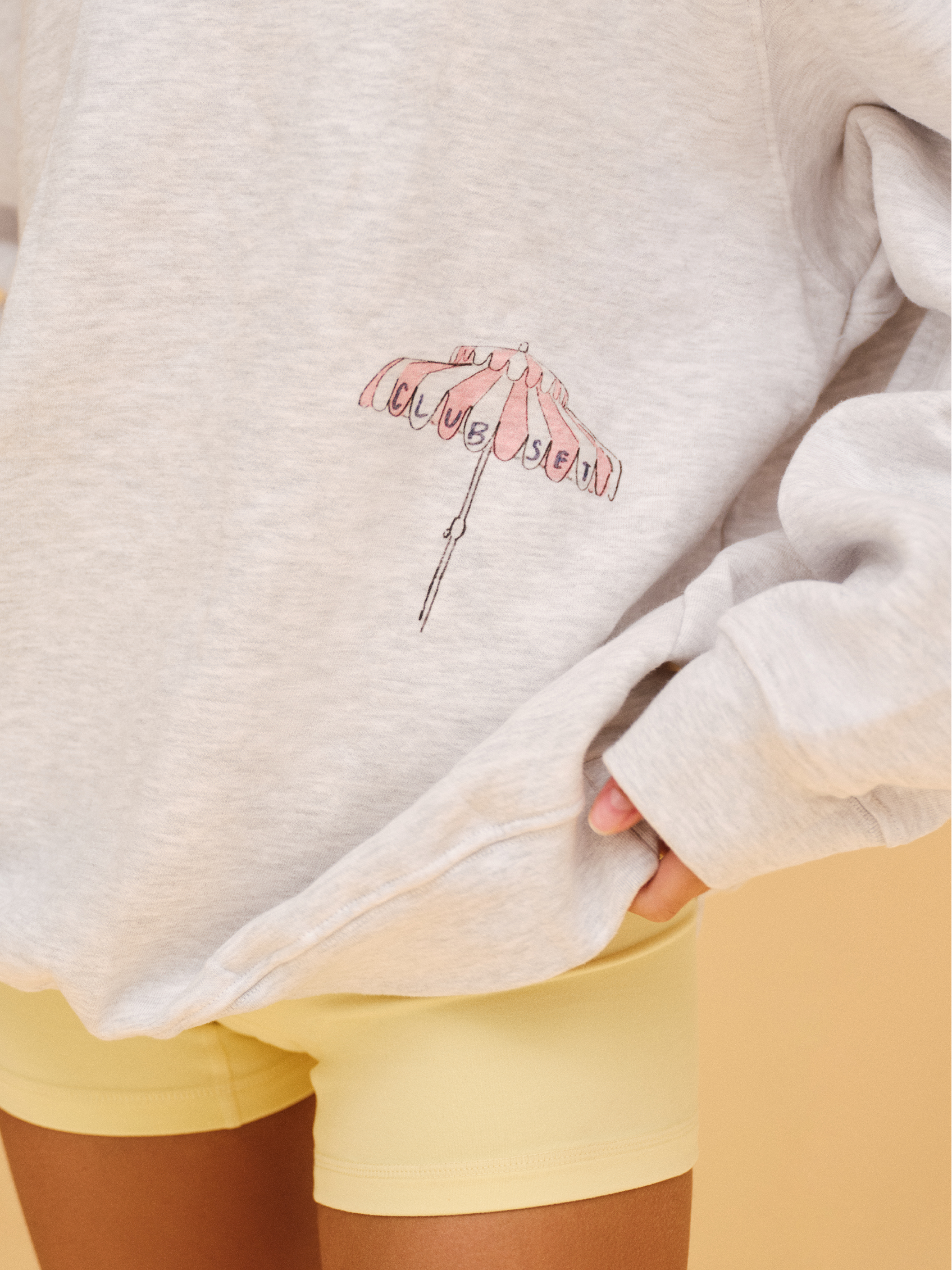 MIDWEIGHT SWEATS STAPLE CLUB SET CREWNECK - ASH - Image 4