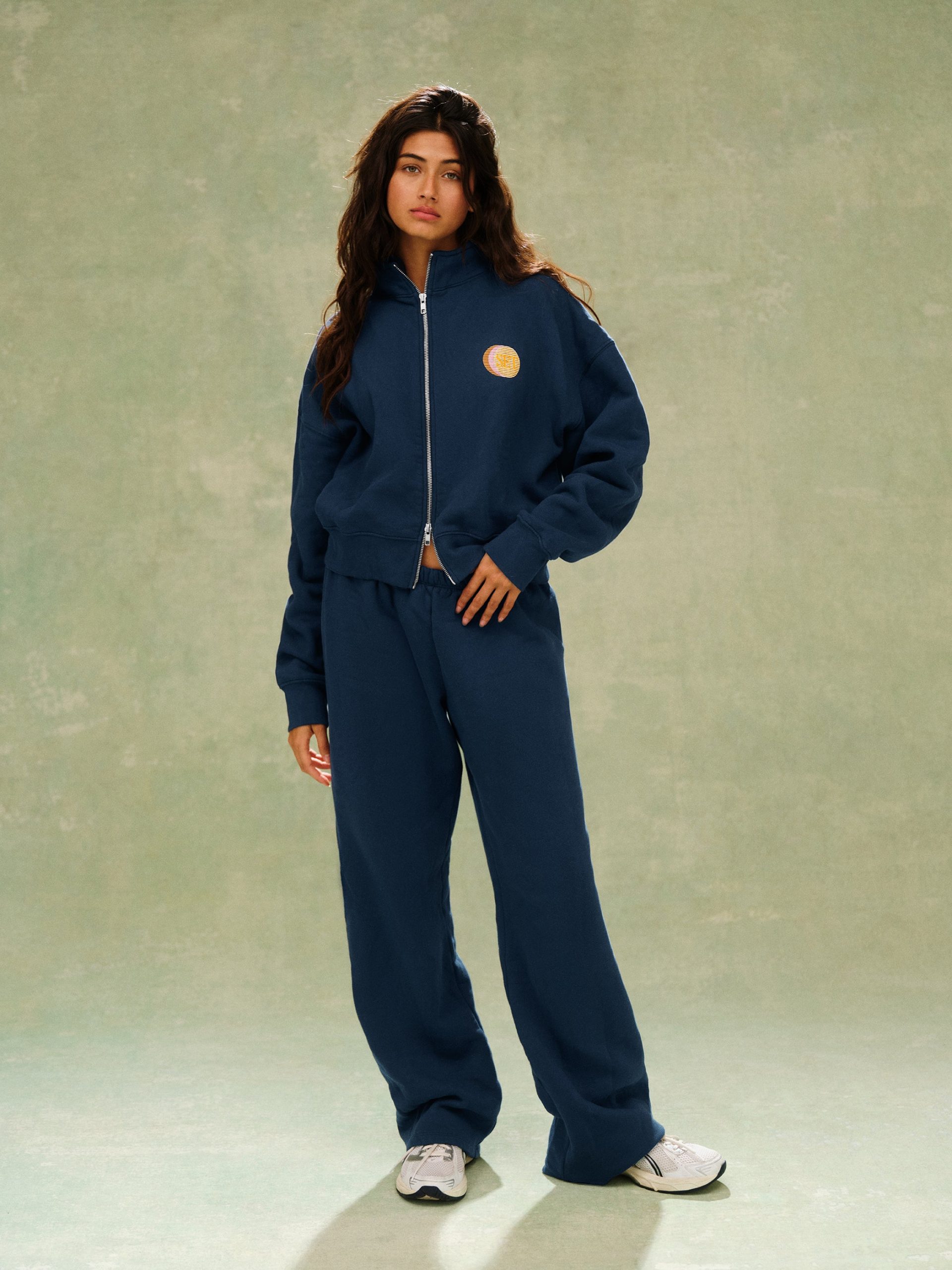 MIDWEIGHT SWEATS STAPLE SET FUNNEL ZIP - SPEARMINT - Image 2