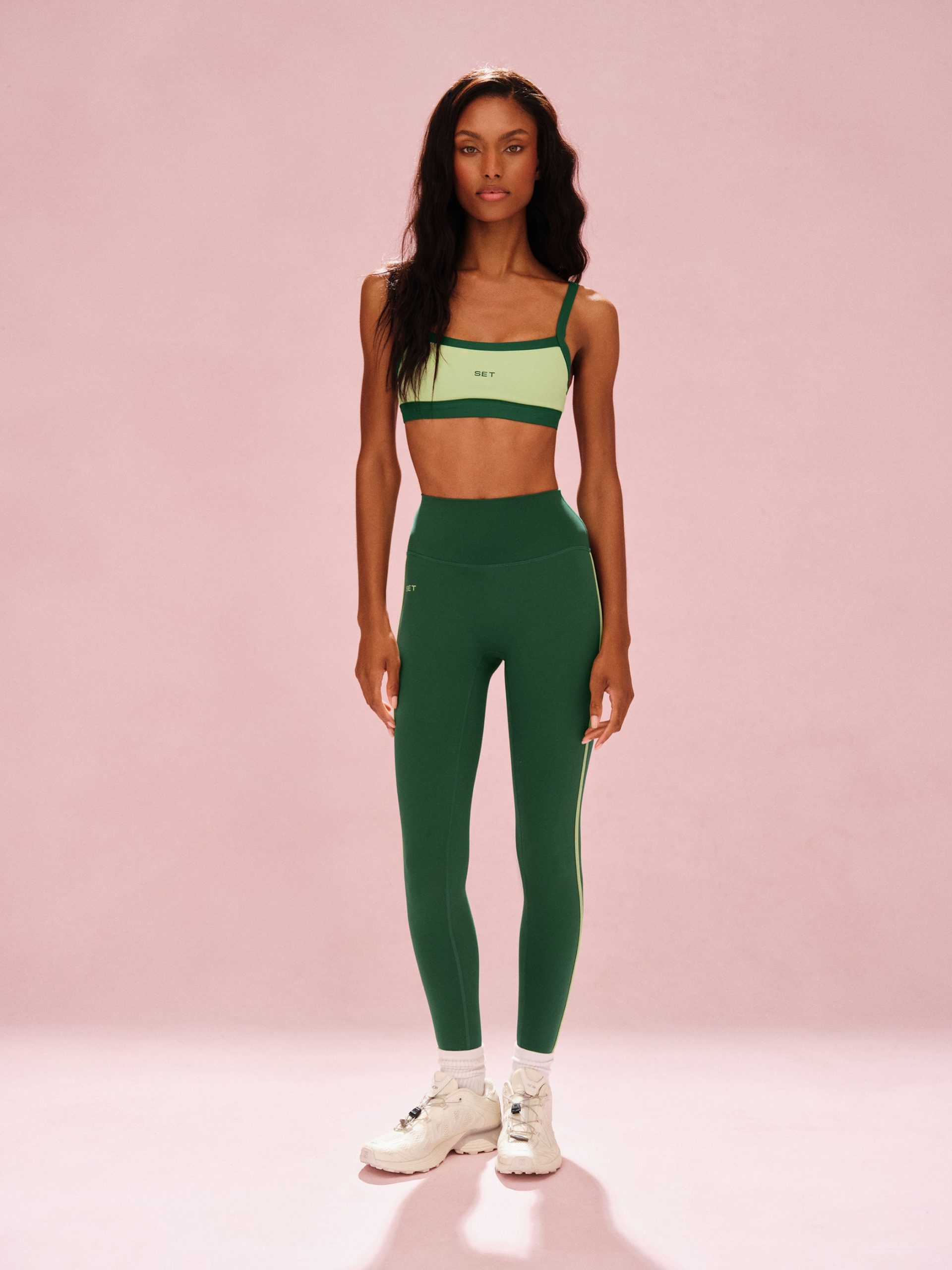 SPORTBODY® SPORTY STRIPE LEGGINGS - LAWN - Image 2