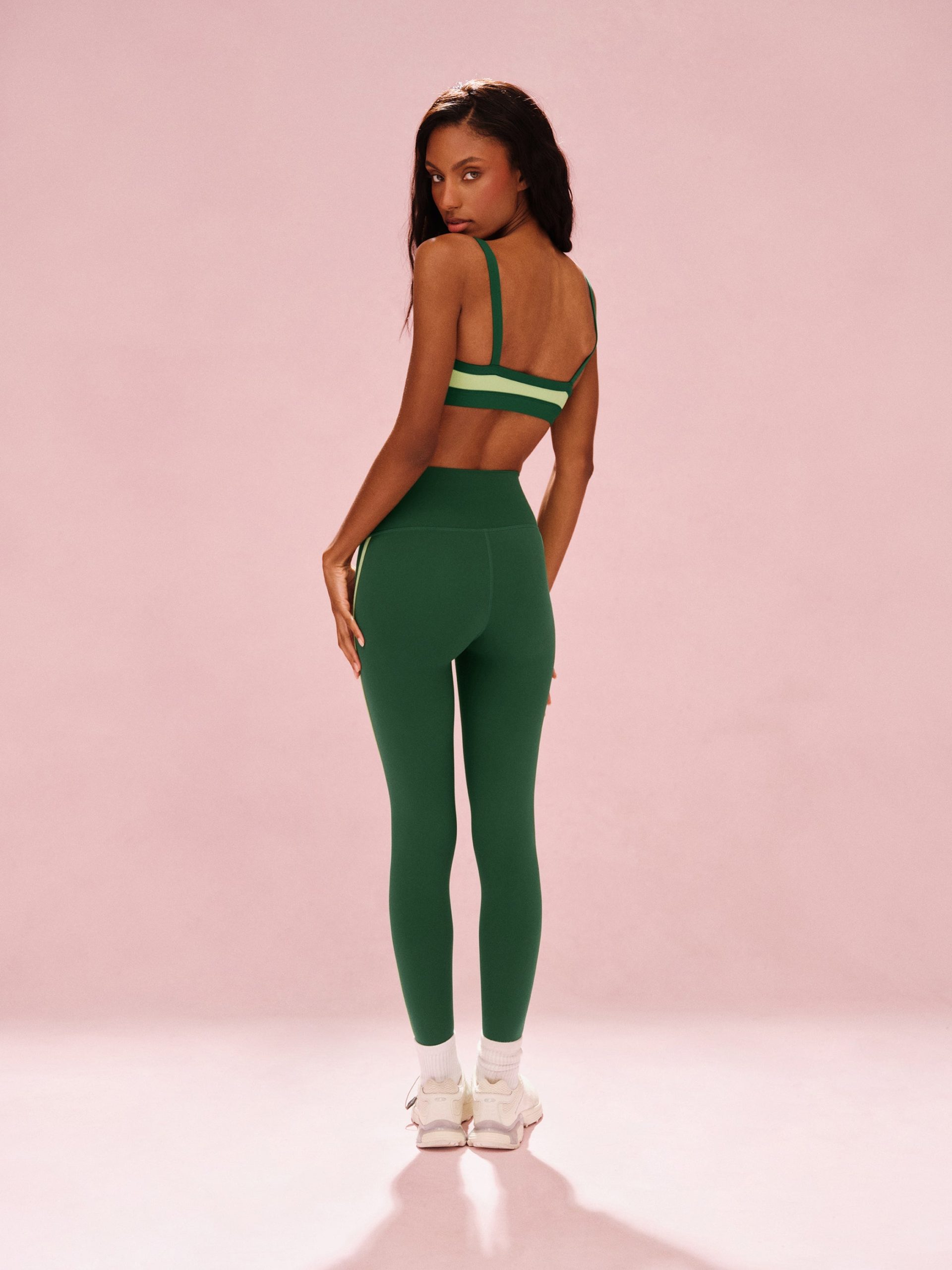 SPORTBODY® SPORTY STRIPE LEGGINGS - LAWN - Image 3