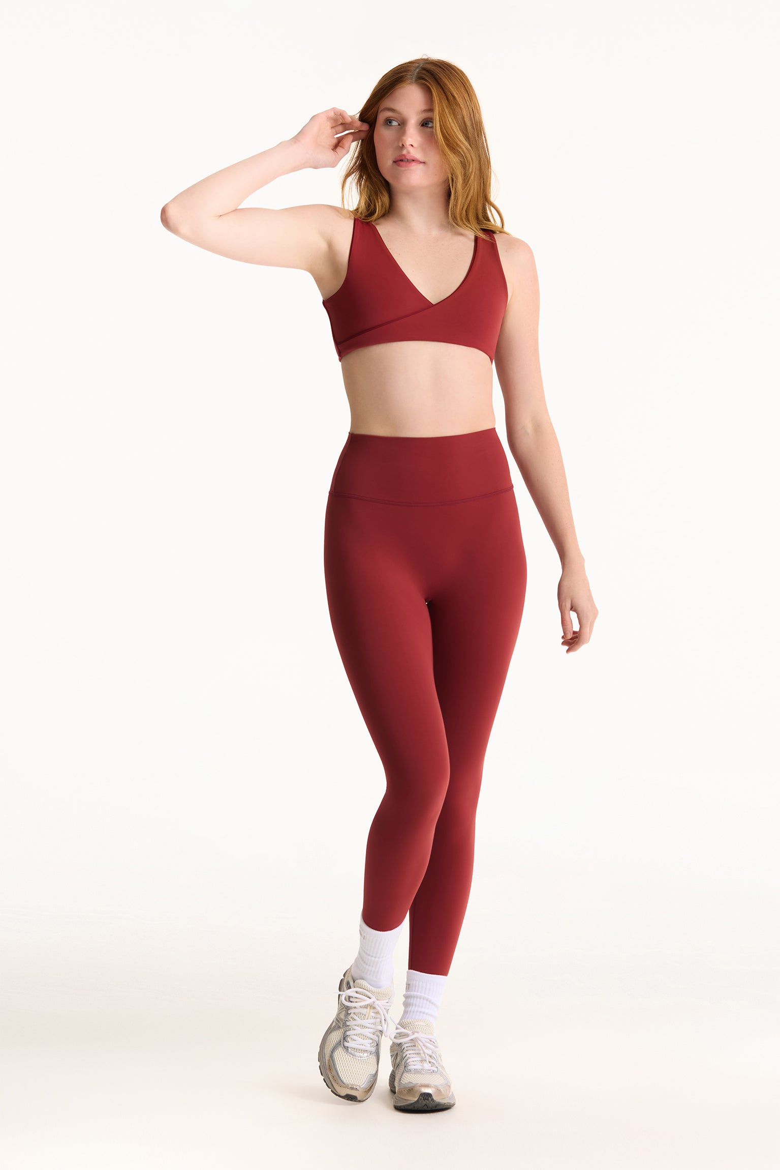 BREATHE CONTRAST WRAP BRA - SNAPPER - Image 2